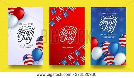 Independence Day Usa Banner Template .4th Of July Celebration Poster Template.fourth Of July.