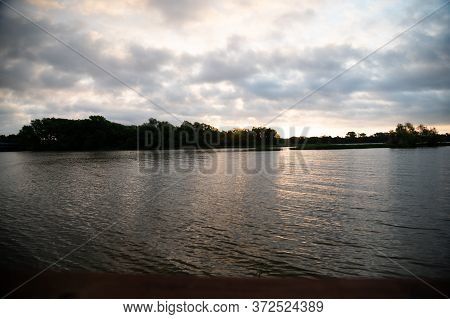 Sunrise Over Lake Cleburne From The Docks