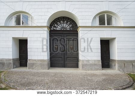 Main Entrence Wooden Door In Old House
