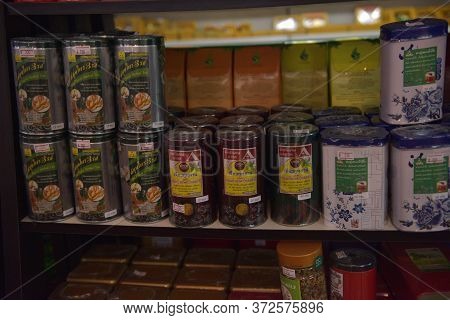 Thailand, Pattaya, 03,07,2017 Herbal Teas In The Store