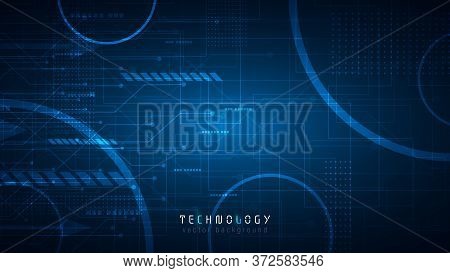 Futuristic Cyberspace Blue Abstract Technology Background;speed Internet Technology Copy Space Backg