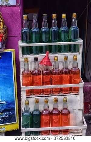 Thailand, Ko Chang, 05,07,2017 Bottles In Bottles In The Street Store