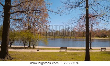 Constitution Gardens In Washington Dc - Washington, United States - April 8, 2017
