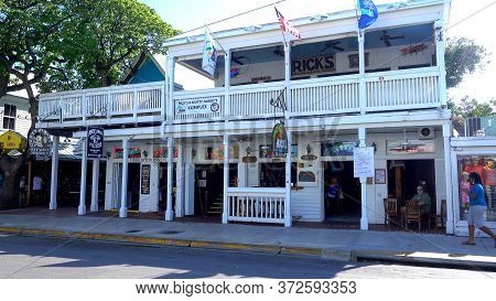 Ricks Cafe Americain On Duval Street Key West - Key West, Florida - April 12, 2016