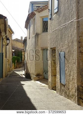 Charming Old Houses In The Narrow Streets Of Ansouis In Provence