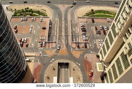 Dubai / Uae - June 10, 2020: Car Parking For Light Vehicles In Dubai Luxury Residential District, Ae