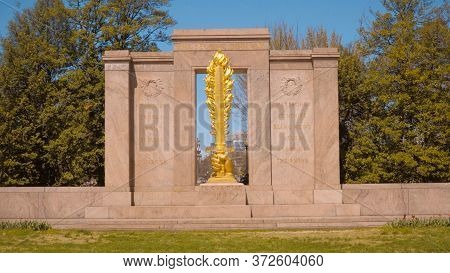 Second Division Memorial In Washington Dc - Washington, United States - April 8, 2017
