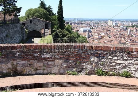 ancient castle in Brescia, a city in northern Italy