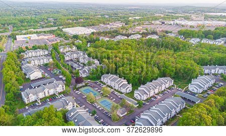Aerial View Of Neighborhood House Of Manchester Connecticut