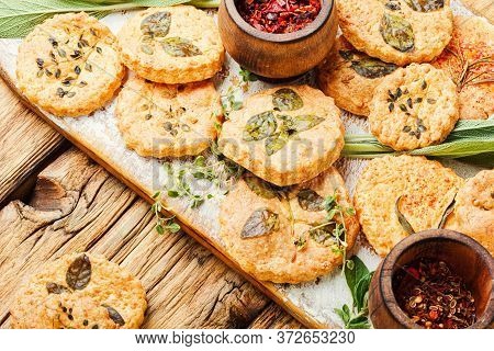 Cookies With Herbs.