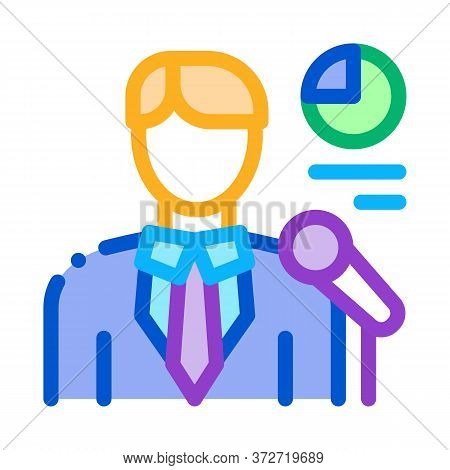 Lector Infographic Icon Vector. Lector Infographic Sign. Color Symbol Illustration