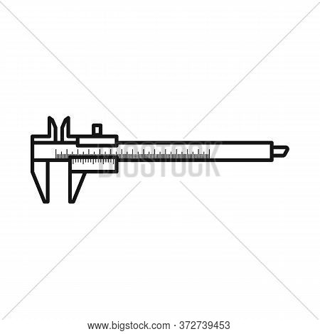 Isolated Object Of Calliper And Vernier Logo. Graphic Of Calliper And Caliper Vector Icon For Stock.