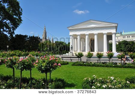 Volksgarten with Theseus Temple in Vienna, Austria