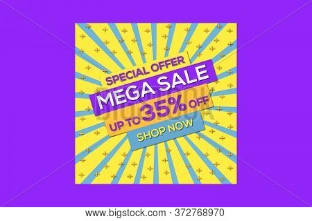 Special Offer Badge. Sale Banner Template. Discount Banner Shape. Sale Coupon Bubble Icon. Social Me