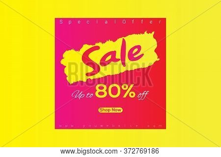 Special Offer Badge. Sale Banner Template. Discount Banner Shape. Sale Coupon Bubble Icon. Social Me