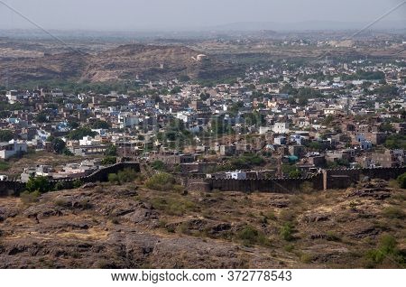 The Cityscape Of Jodhpur From The Top Mehrangarh Fort