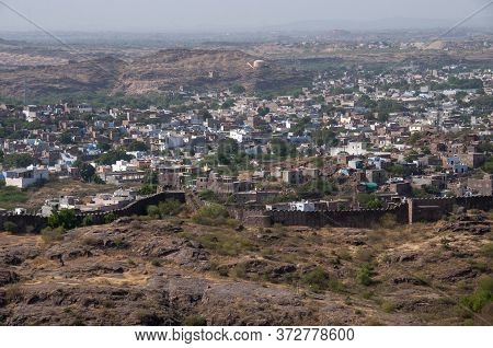 The Cityscape Of Jodhpur From The Top Mehrangarh Fort