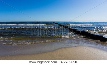 Baltic Sea Beach In Bansin On Usedom Island