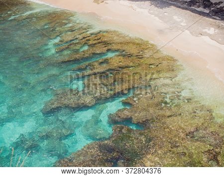 Broken Beach In Nusa Penida, Indonesia. Aerial View.