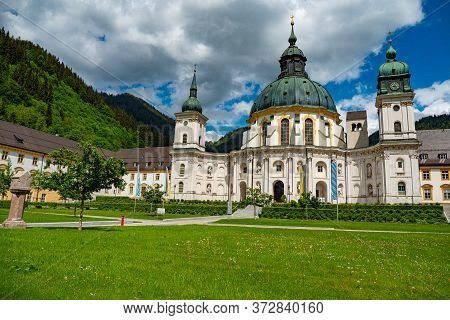 Ettal Abbey, Called Kloster Ettal, A Monastery In The Village Of Ettal, Bavaria - Ettal, Germany - M