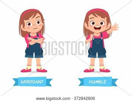 Cute Example Of Opposite Word Antonym For Kid