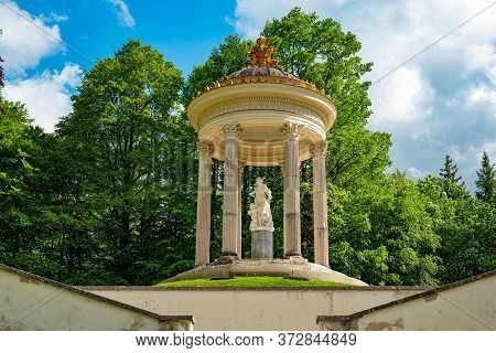 Venus Temple At Linderhof Castle In Bavaria Germany - Linderhof, Germany - May 27, 2020. High Qualit