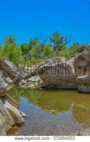 A Grotto On Lynx Creek, Prescott Valley, Yavapai Valley, Arizona, Usa