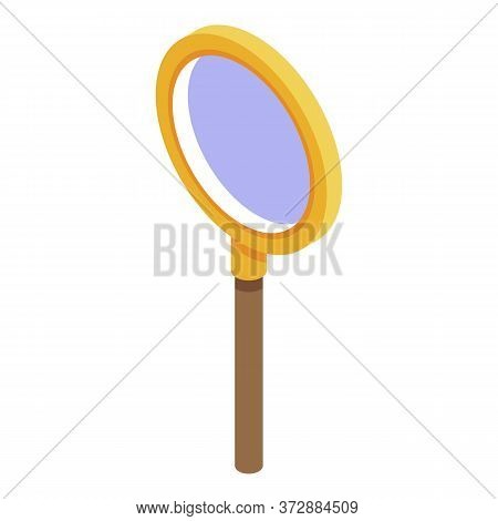 Inspector Magnifier Icon. Isometric Of Inspector Magnifier Vector Icon For Web Design Isolated On Wh