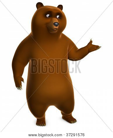 หมี Grizzly สีน้ำตาล