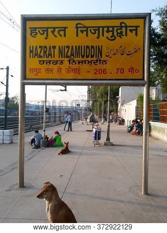 Hazrat Nizamuddin Railway Station In South Delhi Division Of The Northern Railway Zone Of The Indian