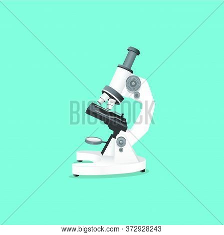 Isolated Single Image Microscope Papercaraft Pharmaceutical Instrument, Microbiology Magnifying Tool