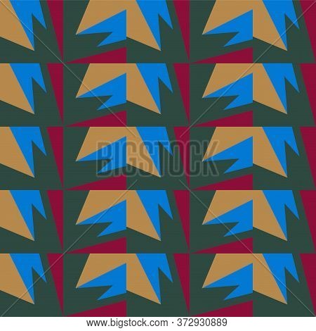Abstract Geometric Seamless Texture, Pattern. Vector Graphics. Stock Illustration.