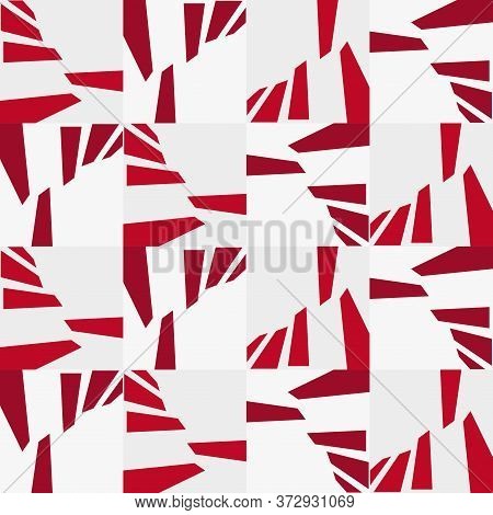 Dynamic Seamless Geometric Pattern Vector Graphics. Stock Illustration.