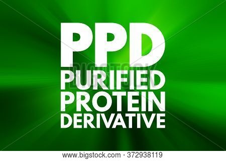 Ppd - Purified Protein Derivative Acronym, Medical Concept Background