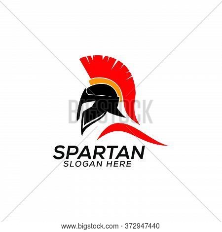 Head Spartan Logo Vector Design Template Icon
