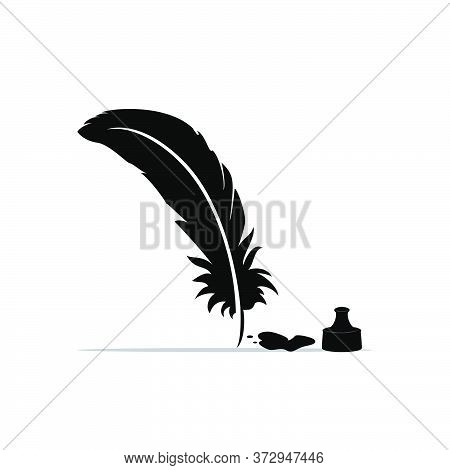 Feathers An Ink Logo Icon Design Vector