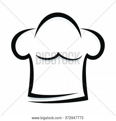 Chef Hat Logo Vector Design Simple Icon