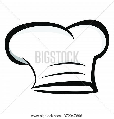 Chef Hat Logo Vector Design Simple Icon Sign