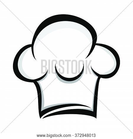 Chef Hat Logo Vector Design Simple Icon