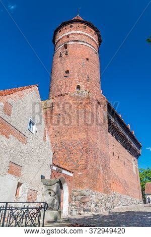 Tower Of Castle Of Warmian Bishops In Olsztyn, Poland.