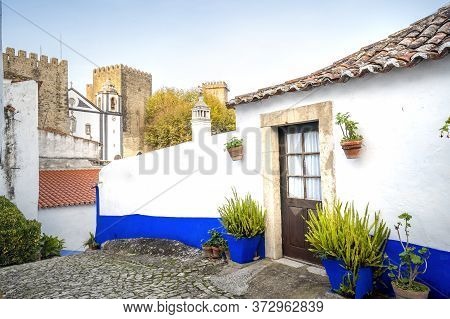 Charming Architecture In Obidos, Leiria District, Portugal