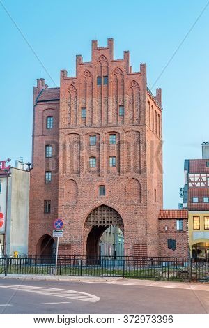Olsztyn, Poland - May 31, 2020: High Gate (wysoka Brama) In The Evening.