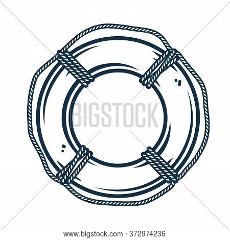 Help Lifebuoy Life Preserver Circle With Rope