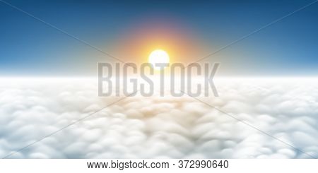 Sunrise Above Clouds Vector Photo Free Trial Bigstock