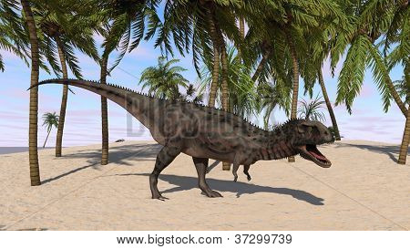 Majungasaurus v oboru