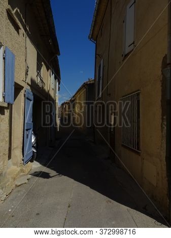 Narrow Streets Of Medieval Village In Provence