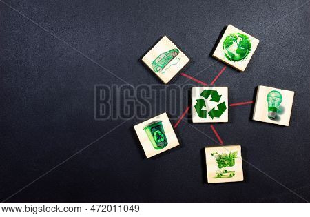 Circular Economy Concept, Recycle, Environment, Reuse, Manufacturing, Waste, Consumer, Resources. Lc