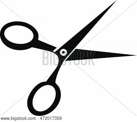Scisor Icon Vector Symbol Template On White Background.