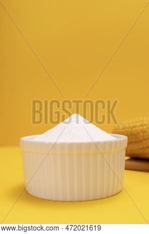 Natural Organic Sweetener Erythritol, Produced By Fermentation From Corn, Called Dextrose In Ceramic