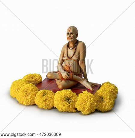 Shri Samarth God Statue Of Swami. Swami Of Akkalkot. Indian Hindu Saint.